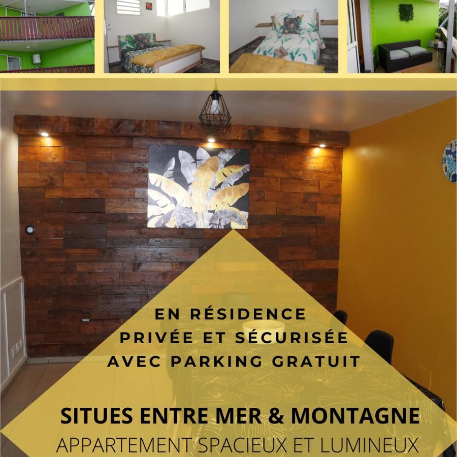 Ferienwohnung Les Cles Du Bonheur2, Entre Mer & Montagne Trois Bassins Exterior foto